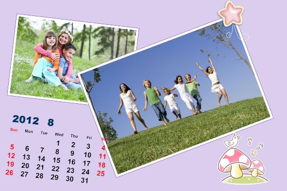 写真カレンダー photo templates ベビーのカレンダー2